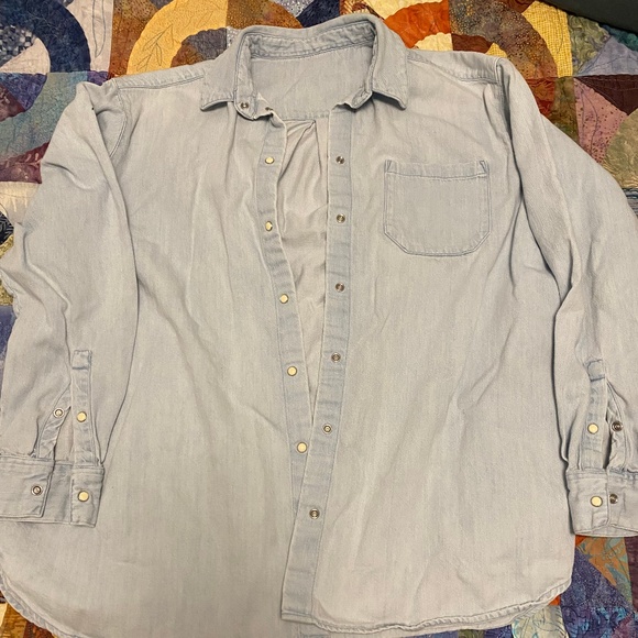Sezane Max Shirt Cotton Denim - Picture 1 of 2